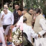 Amitabh Bachchan, Abhishek Bachchan attend Piyush Pandey`s last rites, watch