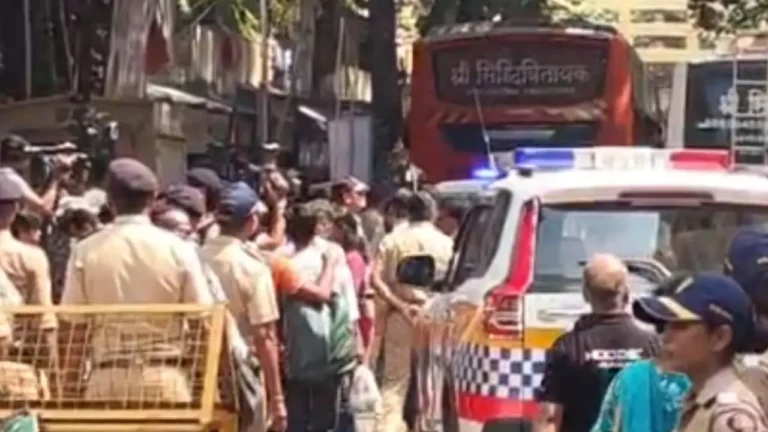 Tribal students claim protest march stopped at Tilak Bhavan in Mumbai